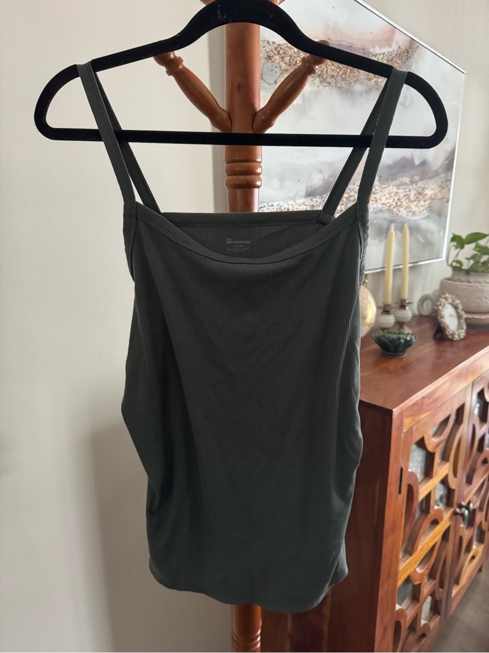 No Boundaries Tank Top Green XXL